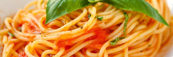 Primi piatti - Spaghetti pomodoro e basilico